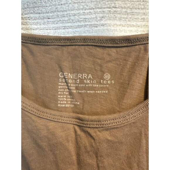 Generra Brown Sleeveless Tank Top Size XS - Picture 2 of 3